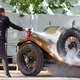 Image for article titled Burning Bentley Almost Kills A Ferrari Enzo At The Concorso